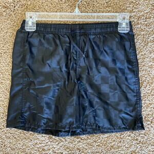 Umbro Black Checkerboard Soccer Athletic Shorts Y2K Retro Look Unisex Boys Small